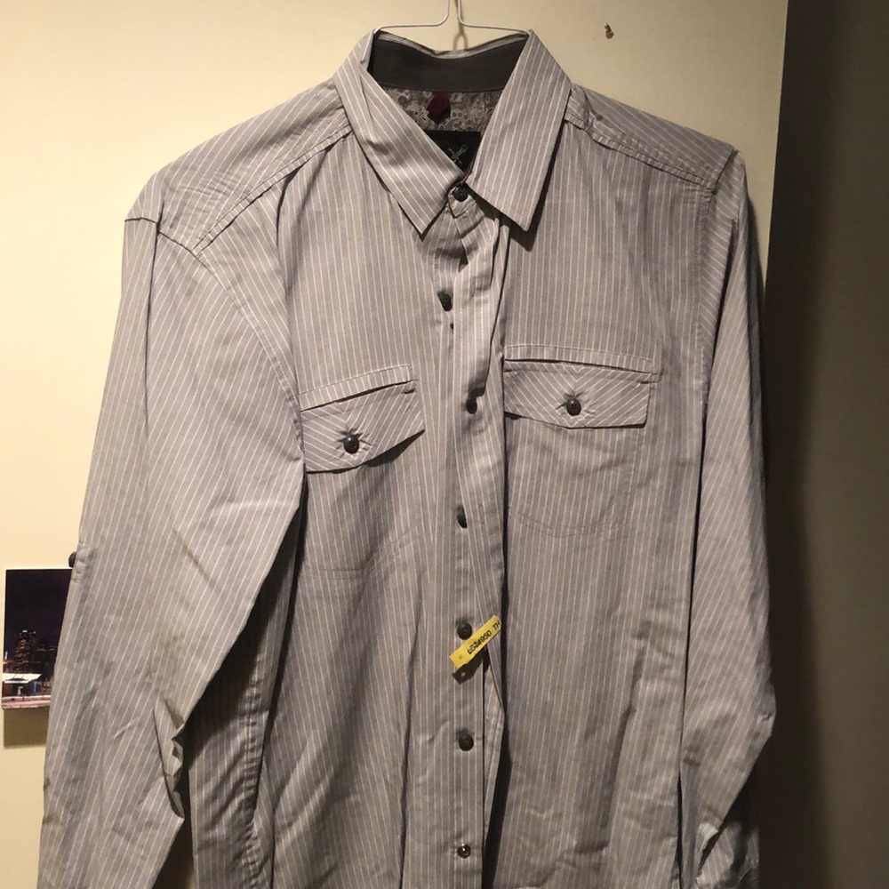 Pin stripped dress shirt